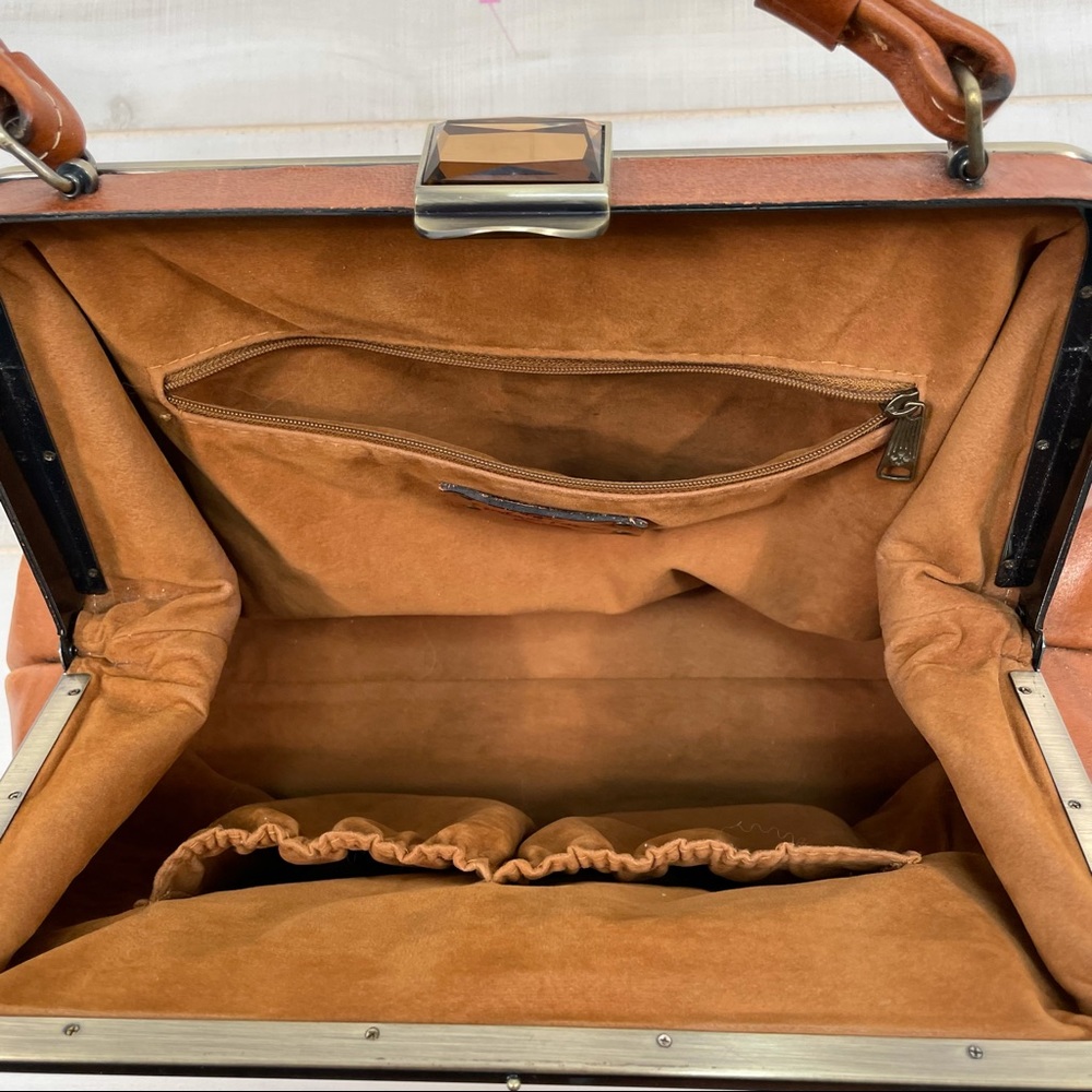 Patricia Nash Tooled Rose Satchel Leather - Picture 6 of 6